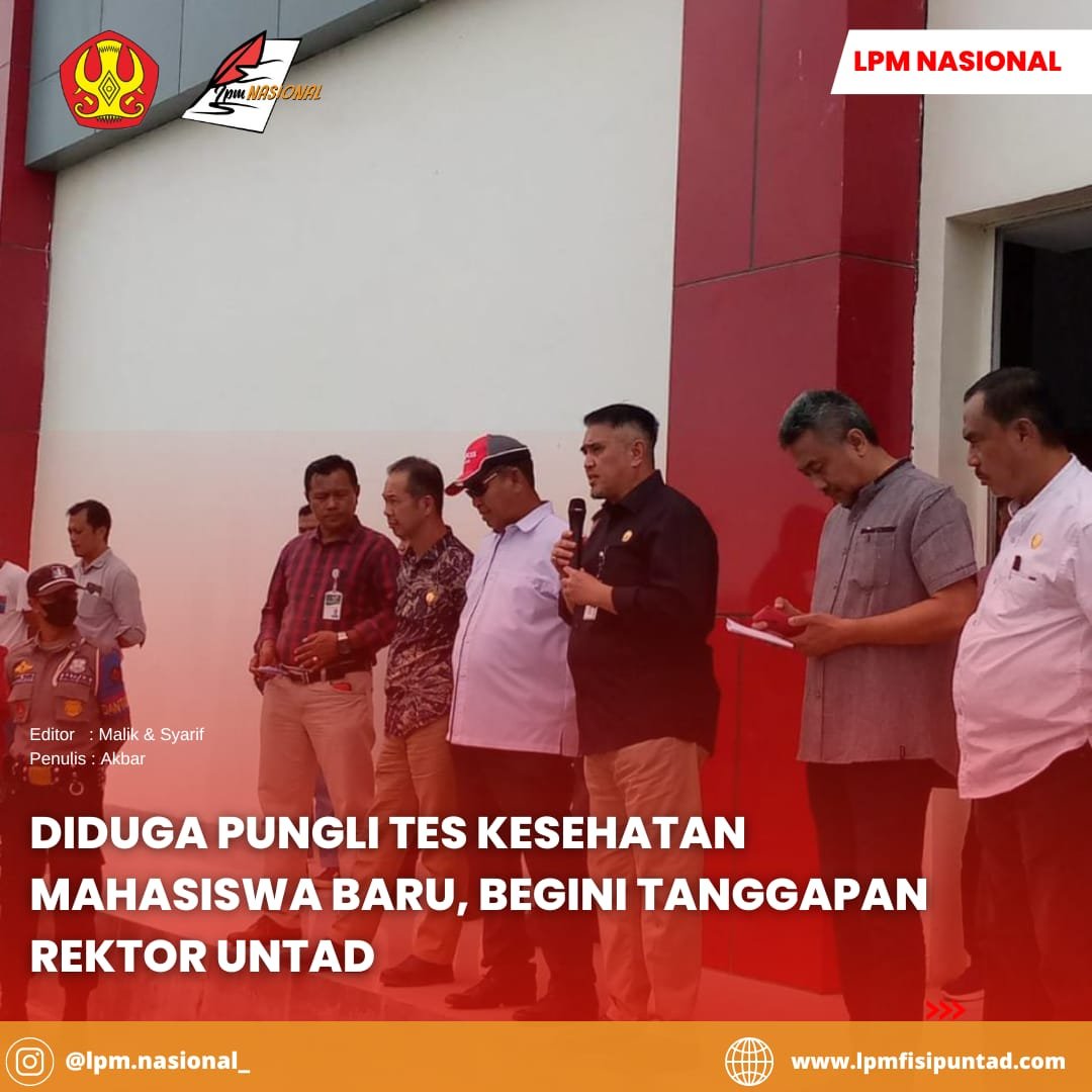 Diduga Pungli Tes Kesehatan Mahasiswa Baru, Begini Tanggapan Rektor Untad