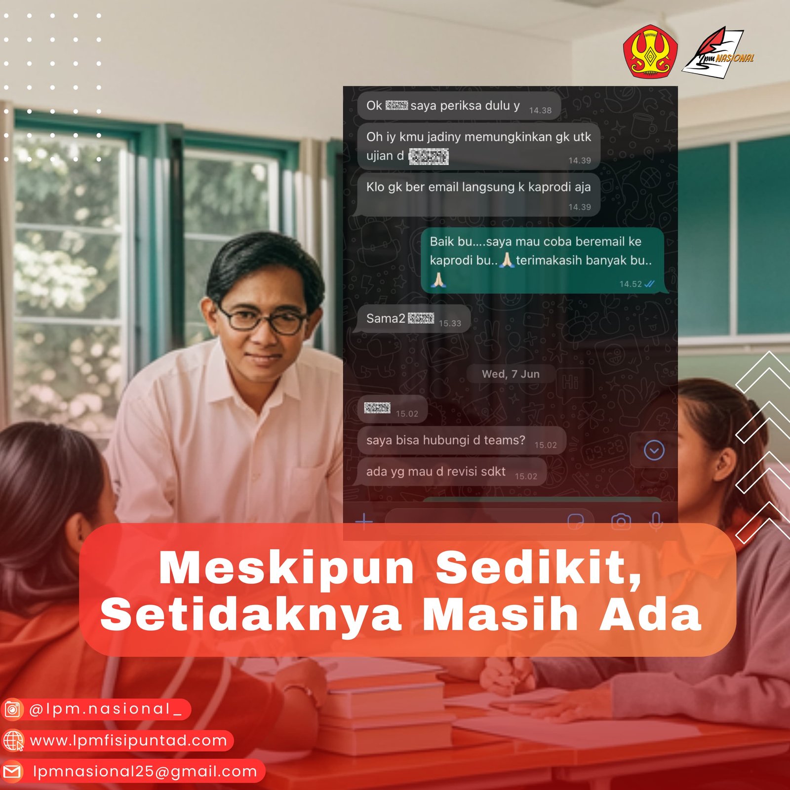 MESKIPUN SEDIKIT, SETIDAKNYA MASIH ADA 