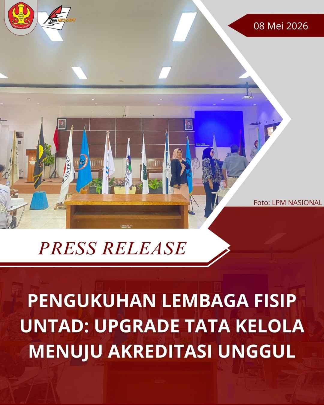 Pengukuhan Lembaga FISIP Untad: Upgrade Tata Kelola Menuju Akreditasi Unggul
