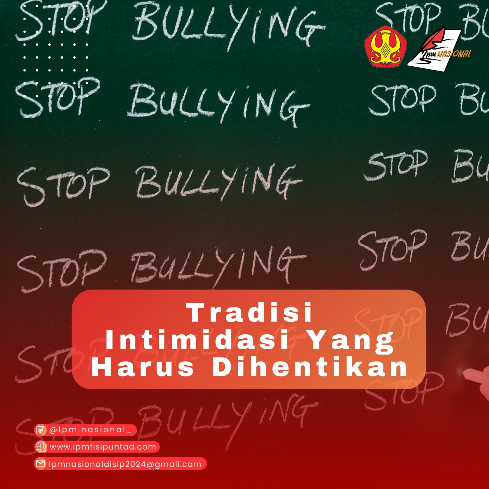 TRADISI INTIMIDASI YANG HARUS DIHENTIKAN 