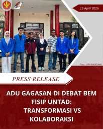 Adu Gagasan Di Debat BEM FISIP Untad: Transformasi Vs Kolaboraksi