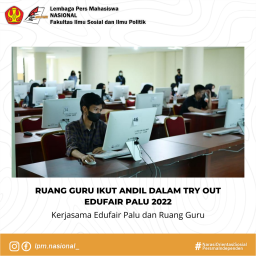 Ruang Guru Ikut Andil Dalam Try Out Edufair Palu 2022 