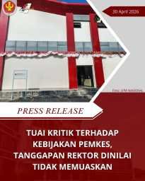 Tuai Kritik Terhadap Kebijakan PEMKES, Tanggapan Rektor Dinilai Tidak Memuaskan